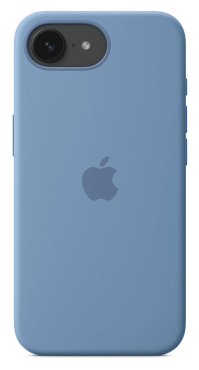 APPLE iPhone 16e Silikon Case, winterblau