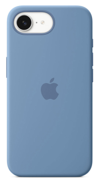 APPLE iPhone 16e Silikon Case, winterblau