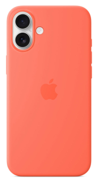 APPLE iPhone 16 Plus Silikon Case mit MagSafe, mandarine