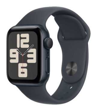 APPLE Watch SE GPS, Aluminium mitternacht, 40mm mit Sportarmband, mitternacht - S/M