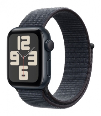 APPLE Watch SE GPS, Aluminium mitternacht, 40mm mit Sport Loop, tinte