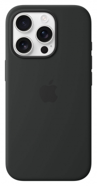 APPLE iPhone 16 Pro Silikon Case mit MagSafe, schwarz