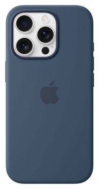 APPLE iPhone 16 Pro Silikon Case mit MagSafe, denim