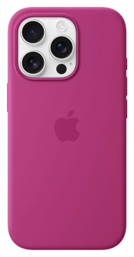 APPLE iPhone 16 Pro Silikon Case mit MagSafe, fuchsia