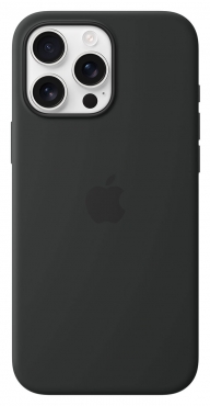 APPLE iPhone 16 Pro Max Silikon Case mit MagSafe, schwarz