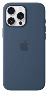 APPLE iPhone 16 Pro Max Silikon Case mit MagSafe, denim