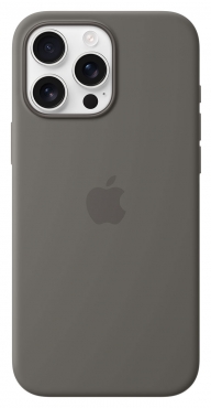 APPLE iPhone 16 Pro Max Silikon Case mit MagSafe, steingrau