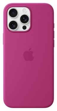 APPLE iPhone 16 Pro Max Silikon Case mit MagSafe, fuchsia