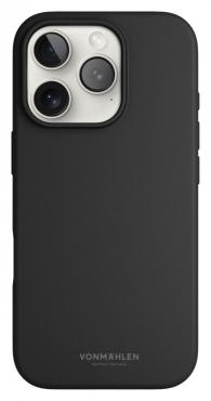 VONMÄHLEN Silikon-Case für iPhone 16 Pro, schwarz